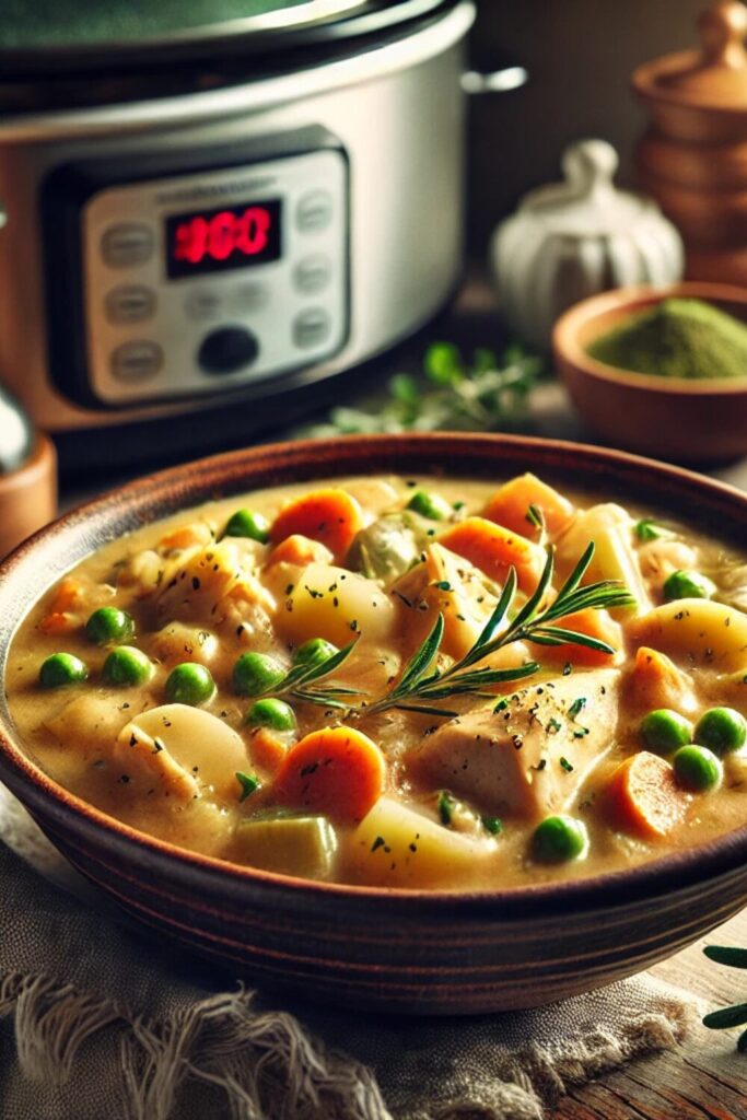 Slow Cooker Chicken Pot Pie Stew