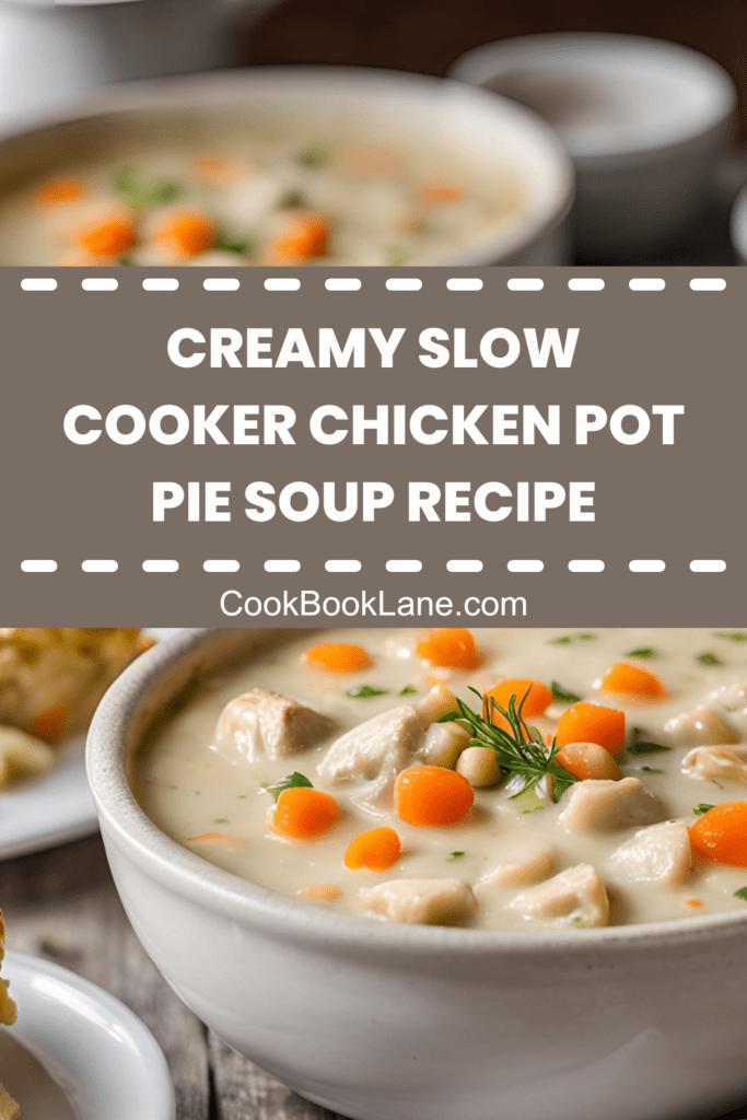 Creamy Slow Cooker Chicken Pot Pie Soup – Comfort in a Bowl